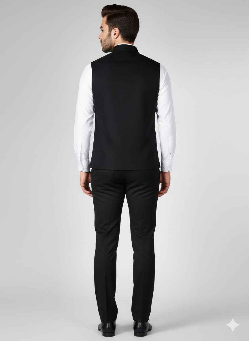 Casual Sleeveless Nehru Jacket Waistcoat – Festive & Semi-Formal Look